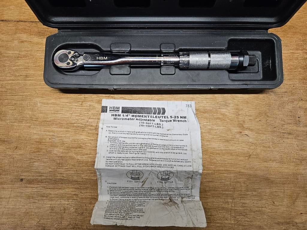 HBM momentsleutel 5-25Nm - Nieuw en ongebruikt, Ophalen of Verzenden, Nieuw