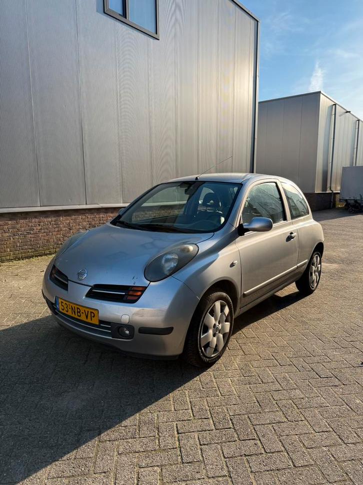 Nissan Micra 1.2 3DR 2003 Grijs, Auto's, Nissan, Bedrijf, Micra, Airconditioning, Centrale vergrendeling, Elektrische buitenspiegels