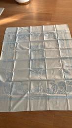 Vintage lichtblauw tafelkleed met bloemen nieuw, Ophalen, Nieuw, Rechthoek