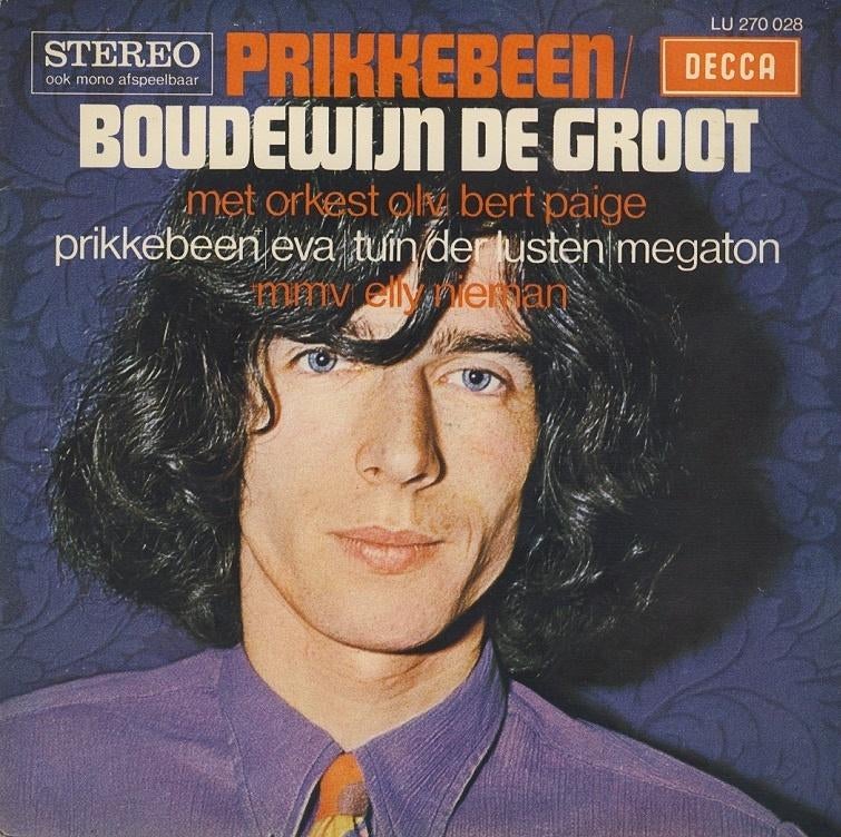 Boudewijn de Groot Prikkebeen Eva Tuin der lusten Megaton M, Ophalen of Verzenden, Zo goed als nieuw, Nederlandstalig, Single