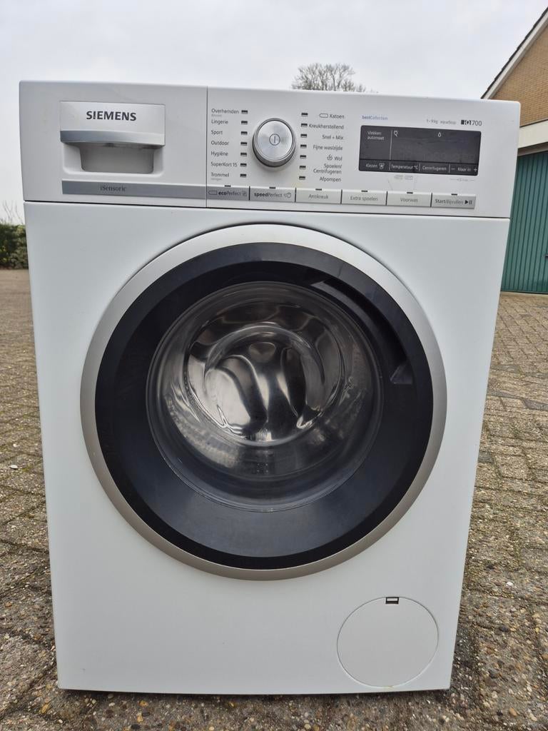 Siemens WM16W4G2NL IQ700 8kg 1600toeren A++, 6 tot 8 kg, Minder dan 85 cm, Ophalen of Verzenden, Voorlader