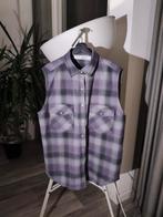 IRO Paris "DONE" wollen geruit overhemdvest - Maat 36, Paars, Ophalen of Verzenden, Zo goed als nieuw, Maat 36 (S)