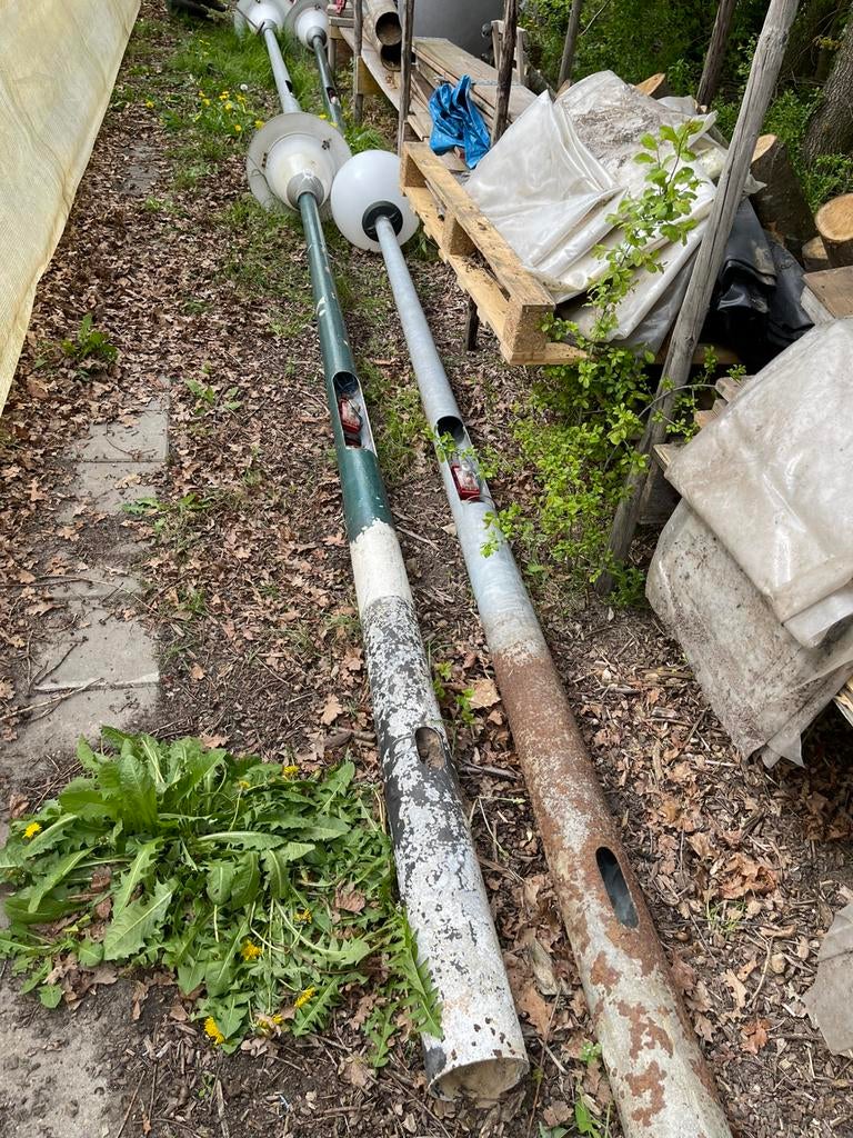 Lantaarnpalen, Tuin en Terras, Buitenverlichting, Ophalen, Gebruikt, Staal, Minder dan 50 watt