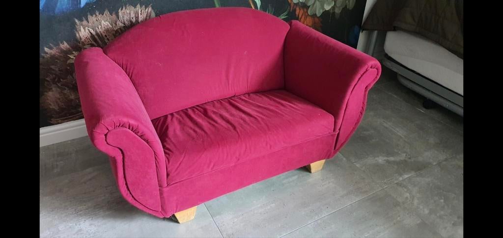 Kindermaat bank/loveseat zware kwaliteit, Huis en Inrichting, Banken | Sofa's en Chaises Longues, Ophalen, 75 tot 100 cm, Tweepersoons