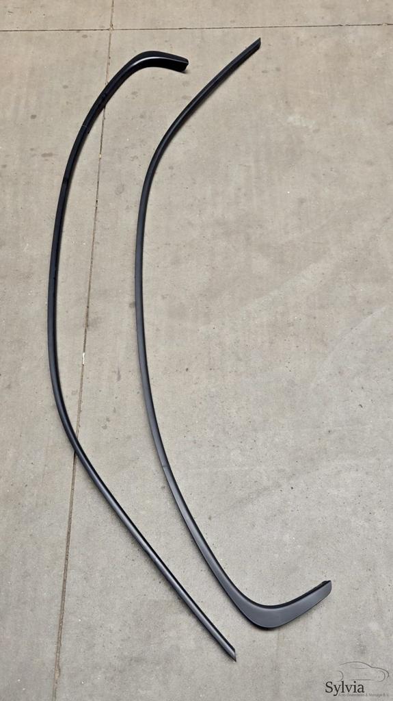 Dak lijsten zijraam links en rechts zwart mat BMW 3 serie F3, Gebruikt, -, Verzenden, -