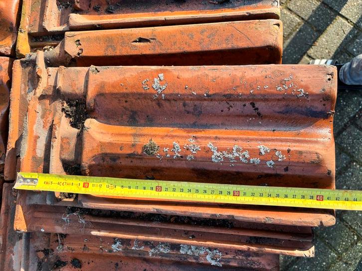 Gebruikte Rode Mulden Dakpannen - ca. 400 stuks, Doe-het-zelf en Verbouw, Dakpannen en Dakbedekking, Gebruikt, Dakpannen, Steen of Klei