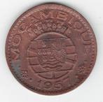 26-549 Mozambique 1 escudo 1957, Ophalen of Verzenden, Overige landen, Losse munt