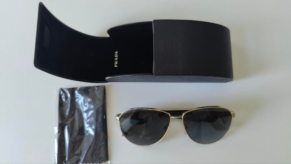 Zonnebril Prada SPR53Q Aviator, Overige merken, Gebruikt, Zonnebril, Zwart