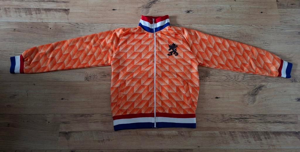 Retro Nederlands elftal trainingsjack XXL, Maat 56/58 (XL), Oranje, Ophalen of Verzenden, Zo goed als nieuw