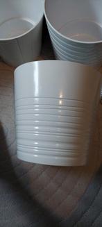 IKEA MUSKOT Bloempot - Wit, 24 cm, Ophalen, Gebruikt, Overige materialen