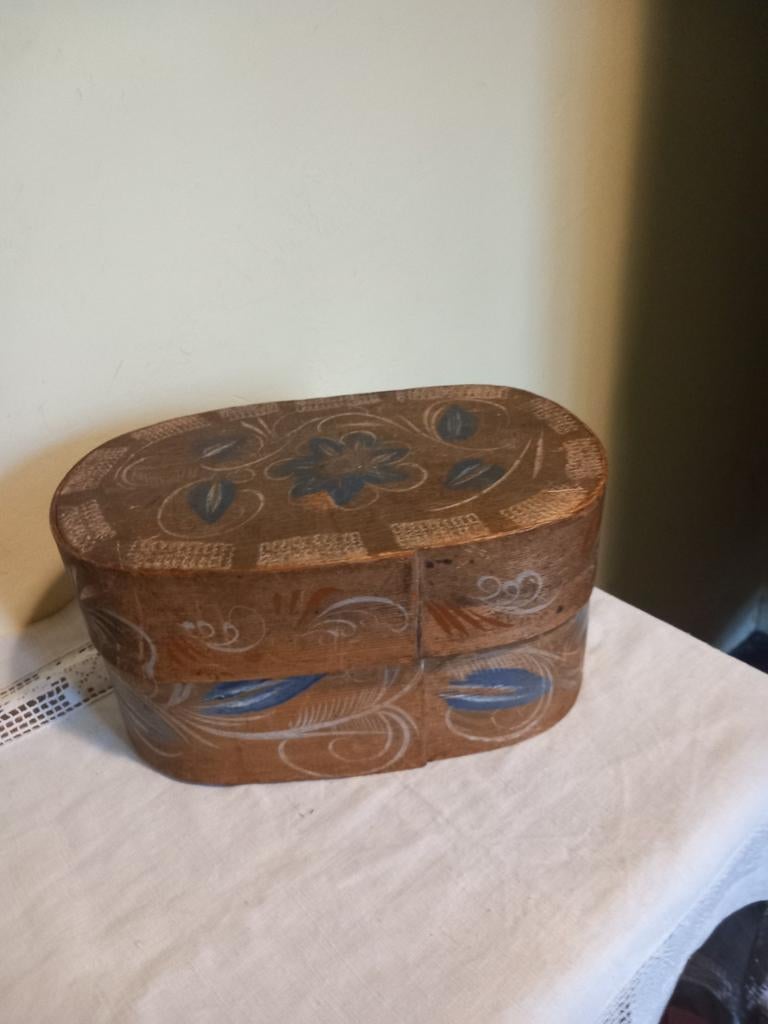 Antieke spanen doos, Antiek en Kunst, Ophalen of Verzenden