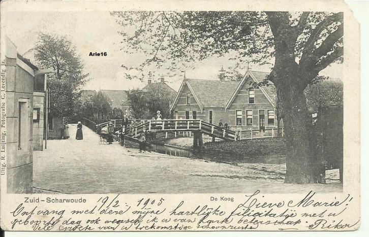 Zuid-Scharwoude, Verzamelen, Ansichtkaarten | Nederland, Gelopen, Noord-Holland, Voor 1920, Verzenden