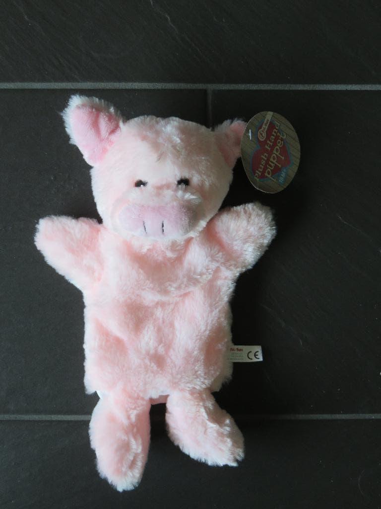Handpop varken, nieuw, ca 30cm groot. Merk Toi toys., Ophalen of Verzenden, Zo goed als nieuw, Ontdekken