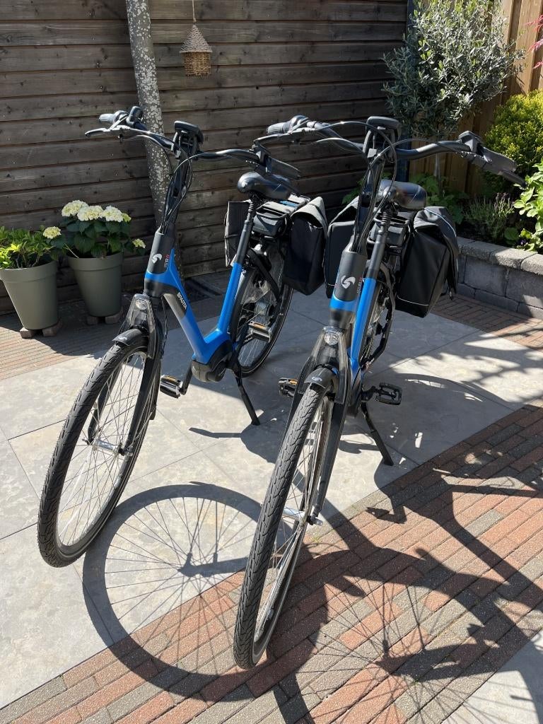 2x SPARTA M8B E-bikes Blauw 57 cm BOSCH Middenmotor, Fietsen en Brommers, Ophalen, Sparta, Gebruikt, 50 km per accu of meer