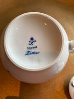 Antieke F. Lottine theepot - Blauw bloemmotief, Antiek en Kunst, Antiek | Porselein, Ophalen of Verzenden