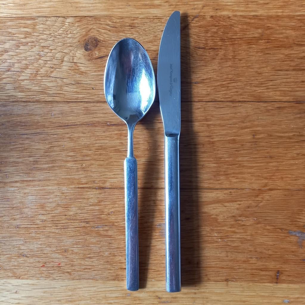 Bestek Keltum van Kempen & Begeer "Nocturne of Ouverture", Ophalen of Verzenden, Gebruikt, Rvs of Chroom