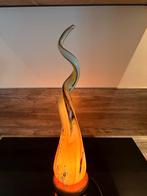 Handgeblazen Glazen Tafellamp - Zo Goed Als Nieuw, Ophalen, Zo goed als nieuw, Glas, Minder dan 100 cm