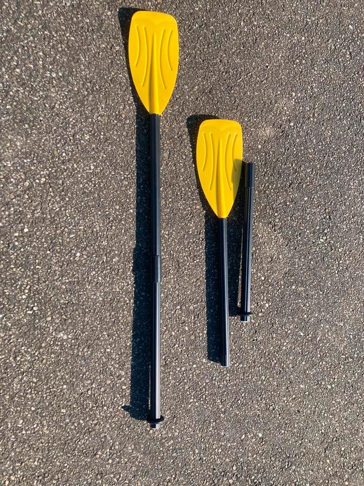 Roeispatel - Geel en Zwart, Watersport en Boten, Peddels, Zo goed als nieuw, Enkelbladige peddel, Ophalen of Verzenden