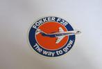 Fokker F28 sticker The way to grow, Verzenden, Nieuw, Overige typen