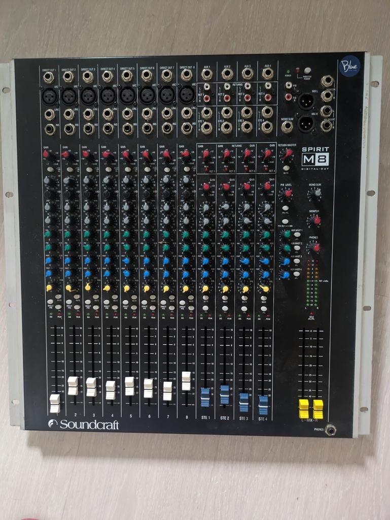 Soundcraft Spirit M8 mengpaneel, Ophalen of Verzenden, Gebruikt, 10 tot 20 kanalen