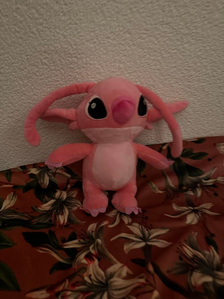 Roze Angel Knuffel van Lilo & Stitch - Disney, Disney, Overige typen, Ophalen of Verzenden, Zo goed als nieuw