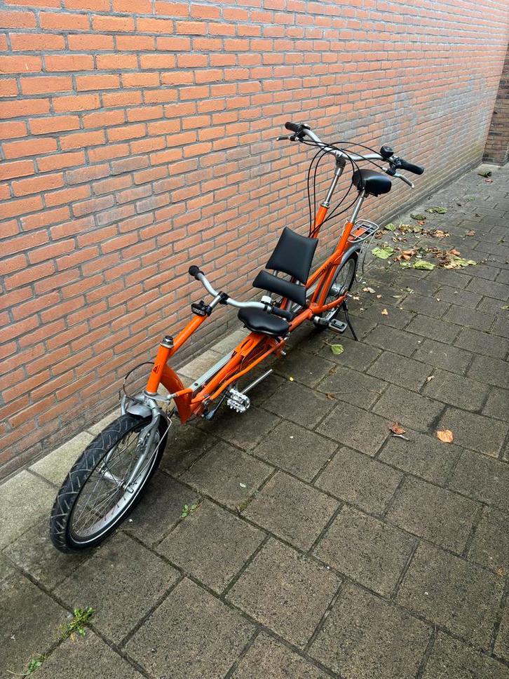 Ouder kind tandem Van Raam, Fietsen en Brommers, Fietsen | Tandems, Gebruikt, Minder dan 10 versnellingen, Minder dan 49 cm, 55 cm of meer