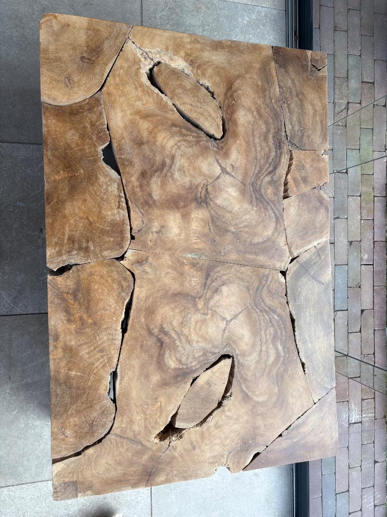 Nieuwe salontafel teak, Ophalen, 100 tot 150 cm, Teakhout, Nieuw