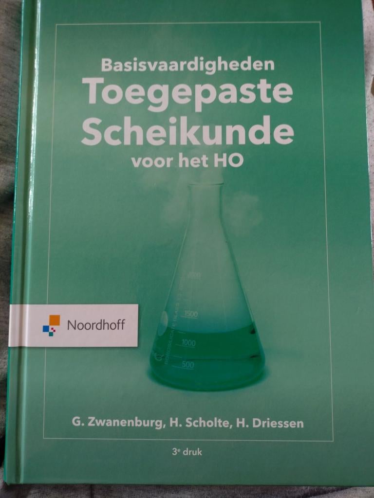 Basisvaardigheden Toegepaste Scheikunde voor het HO, Boeken, Gelezen, G. Zwanenburg, H. Scholte, H. Driessen, Beta, HBO