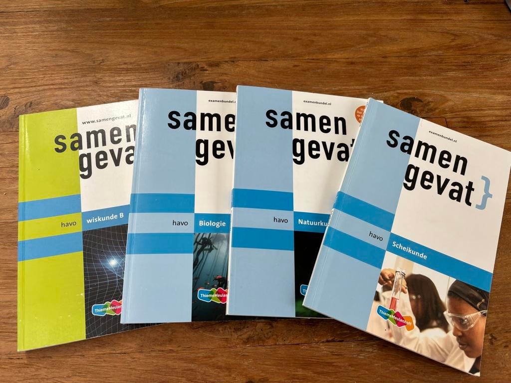 Samengevat Havo: Wiskunde B, Biologie, Natuurkunde, Scheik, Boeken, Schoolboeken, Ophalen of Verzenden, Zo goed als nieuw, HAVO