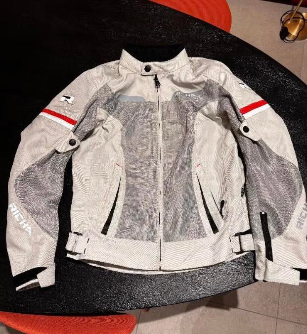 Richa Dames Motorjas Grijs Zomer, Motoren, Kleding | Motorkleding, Ophalen of Verzenden