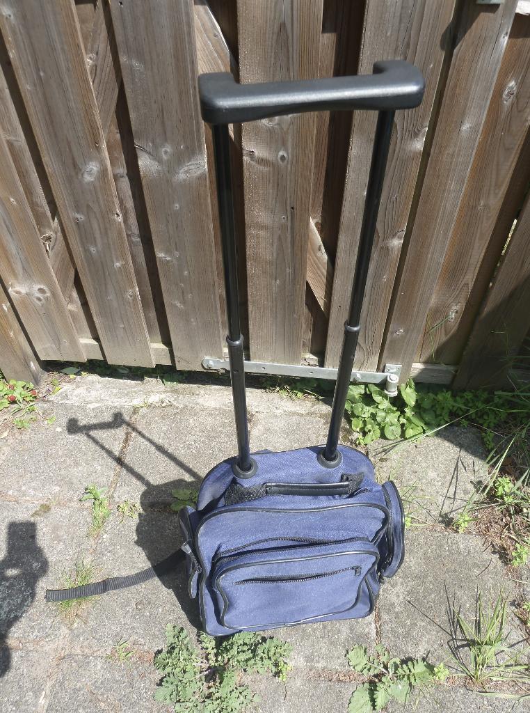 Reistas rugtas + wieltjes - bagage tas op rollers - handig, Ophalen of Verzenden, 30 cm of meer, Wieltjes, Minder dan 35 cm