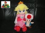 Princess Peach en Toad, Super Mario plush, Nintendo knuffels, Kinderen en Baby's, Speelgoed | Knuffels en Pluche, Verzenden, Zo goed als nieuw