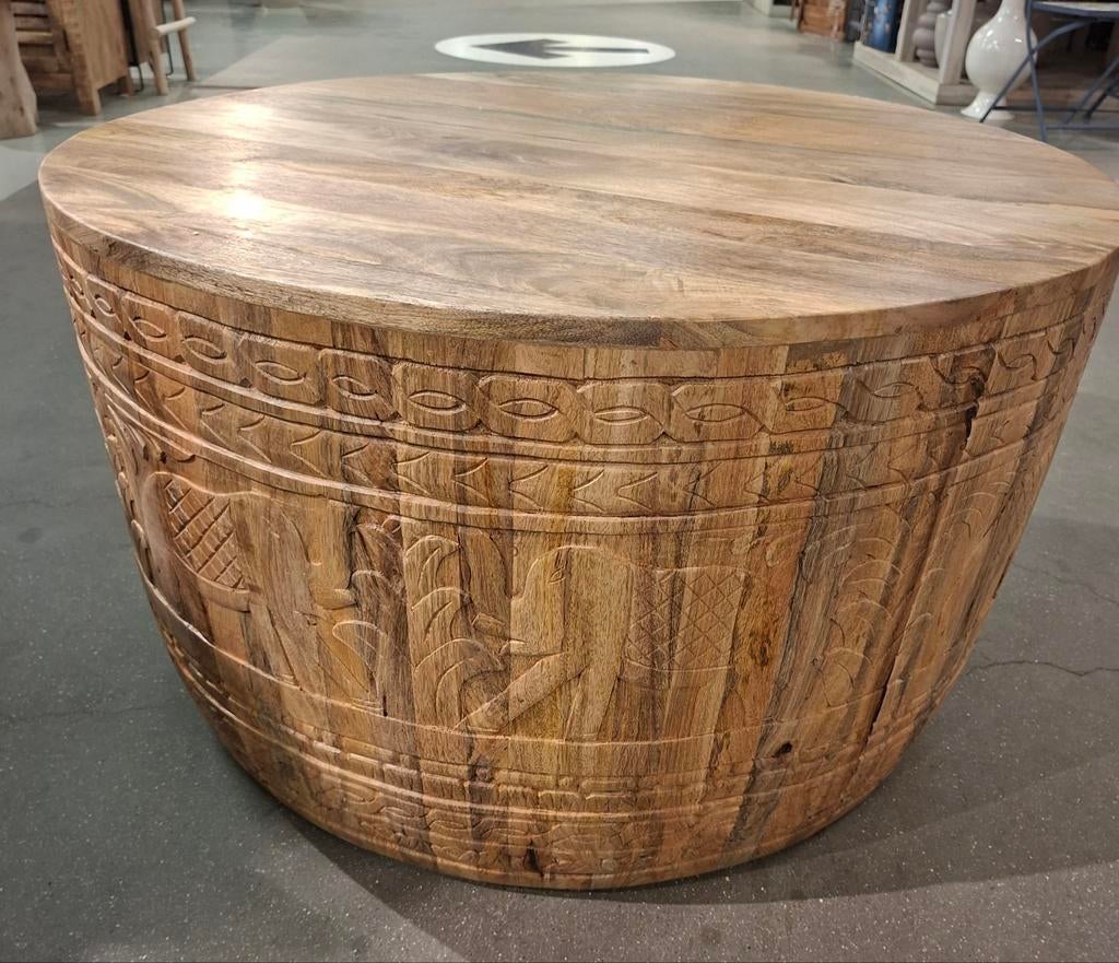 Salontafel Bali, Ophalen, 50 tot 100 cm, 50 tot 75 cm, Rond