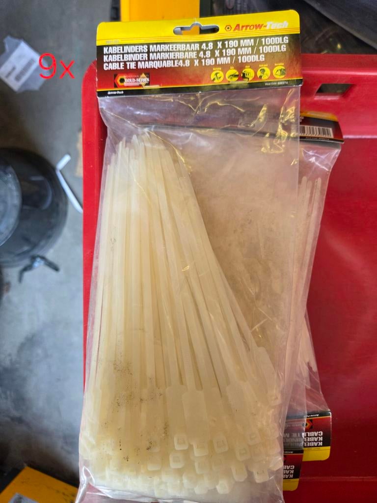 Tie-ribs markeerbaar 4,8x190 mm., Ophalen of Verzenden