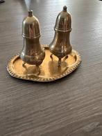 Zilveren peper en zout set op schaal, Antiek en Kunst, Ophalen of Verzenden, Zilver