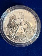 Lunar 3 horse 2 oz zilver 2026, Ophalen of Verzenden, Zilver