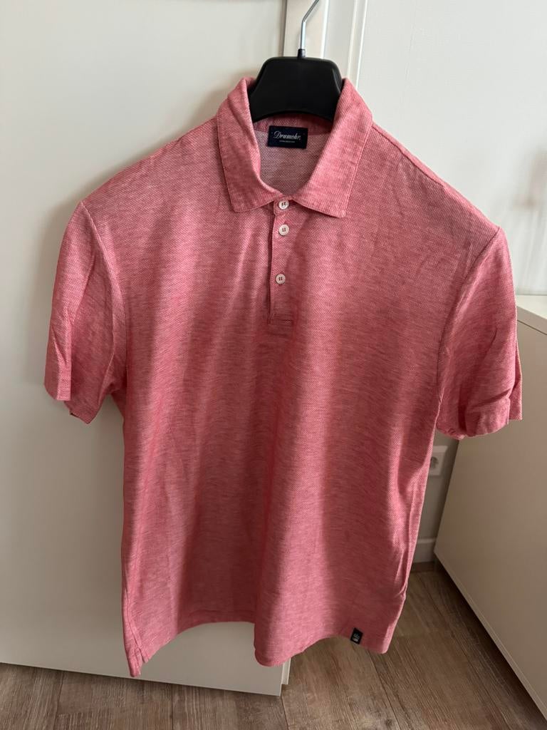Zgan Drumohr polo | maat large, Ophalen of Verzenden, Zo goed als nieuw, Maat 52/54 (L), Blauw
