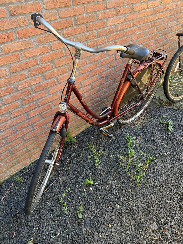 Damesfiets, 3 versnellingen, lage instap, Terugtraprem, Ophalen, Overige merken, 53 tot 56 cm