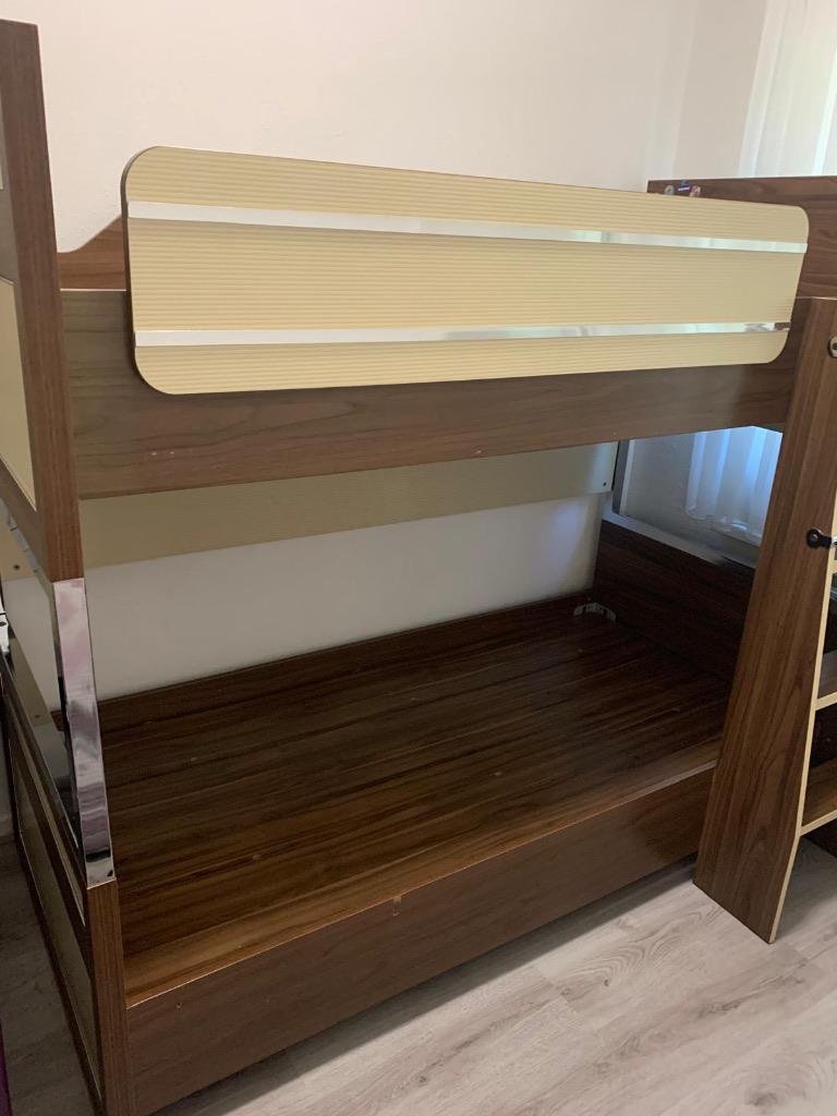 Stapelbed 90x200 met trap – Stevig – Bieden, Huis en Inrichting, Slaapkamer | Stapelbedden en Hoogslapers, Ophalen, Gebruikt, 90 cm