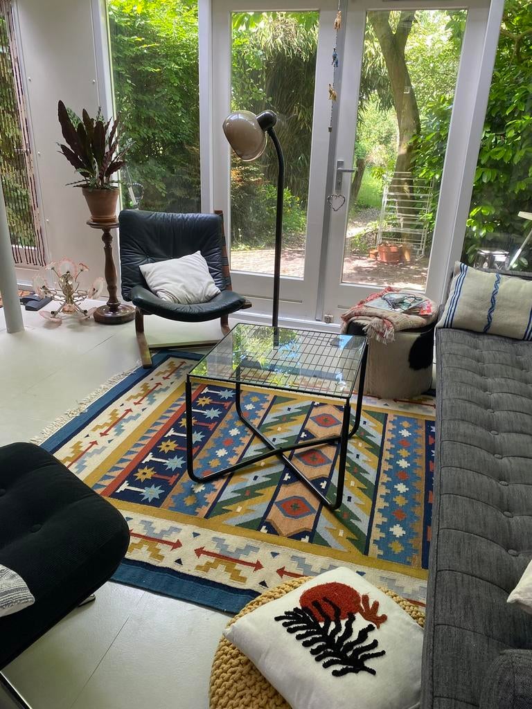 Vintage salontafel IKEA - Niels Gammelgaard, Huis en Inrichting, Tafels | Salontafels, Ophalen, Gebruikt, 100 tot 150 cm, 50 tot 100 cm