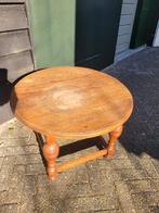 Bijzettafeltje salontafeltje eikenhout diameter 63cm, Ophalen