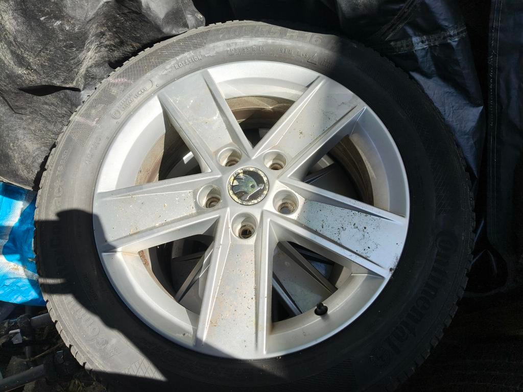 4x Lichtmetalen velgen Skoda/Volkswagen 5x112 16 inch, Auto-onderdelen, Ophalen, Gebruikt, 16 inch, Banden en Velgen