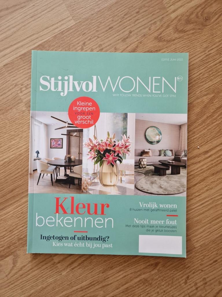Stijlvol wonen., Ophalen of Verzenden, Zo goed als nieuw, Interieur en Design