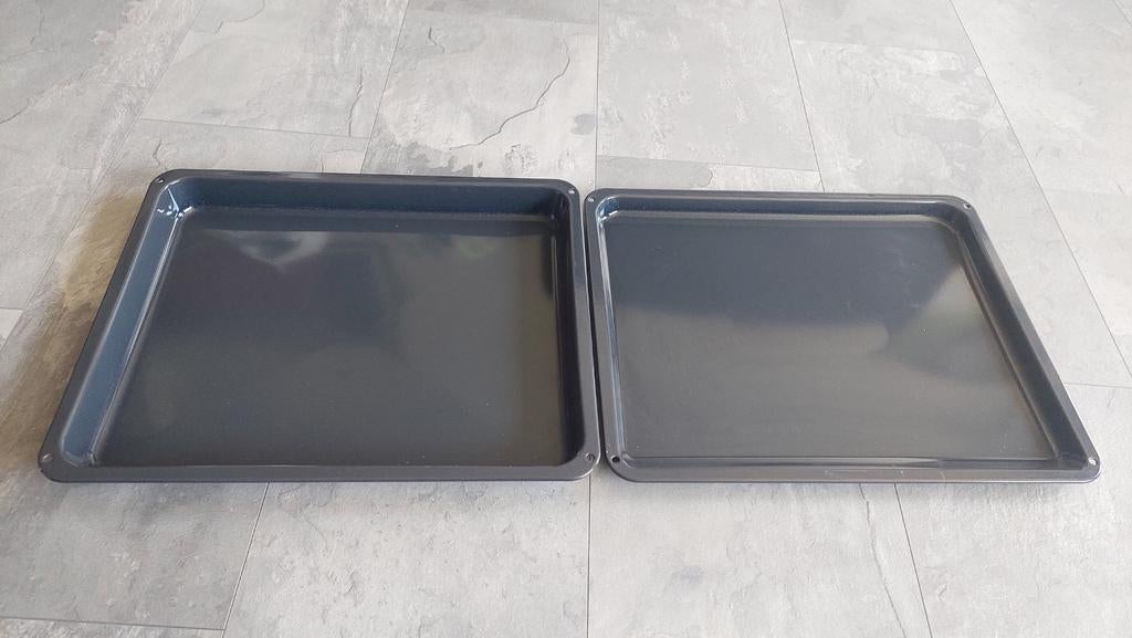 2 Bakplaten voor oven 46,5 x 38,5 cm (2 cm en 4 cm diep), Witgoed en Apparatuur, Onderdelen en Toebehoren, Ophalen of Verzenden