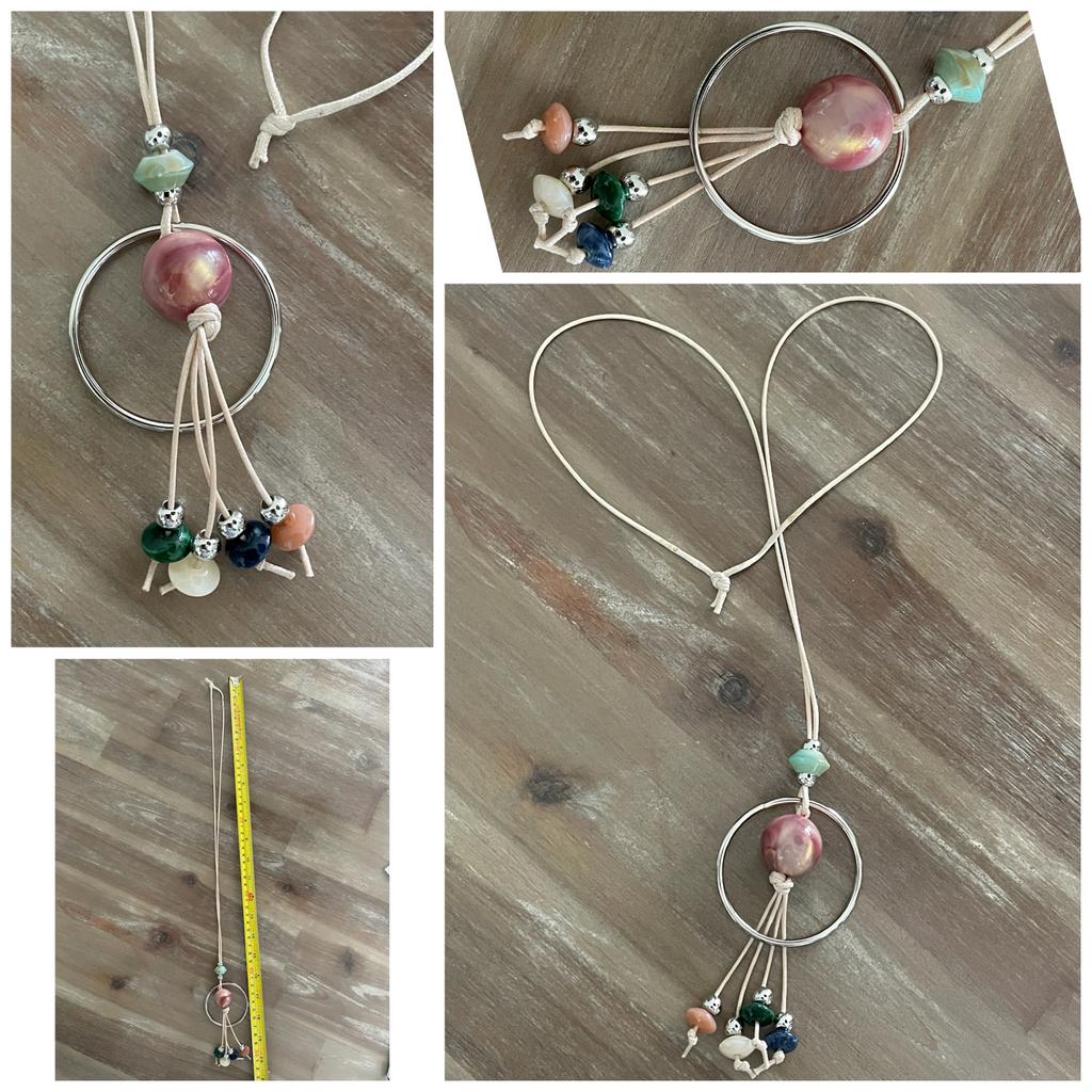 2x ketting handmade nieuw!, Kunststof, Verstelbaar, Overige kleuren, Nieuw