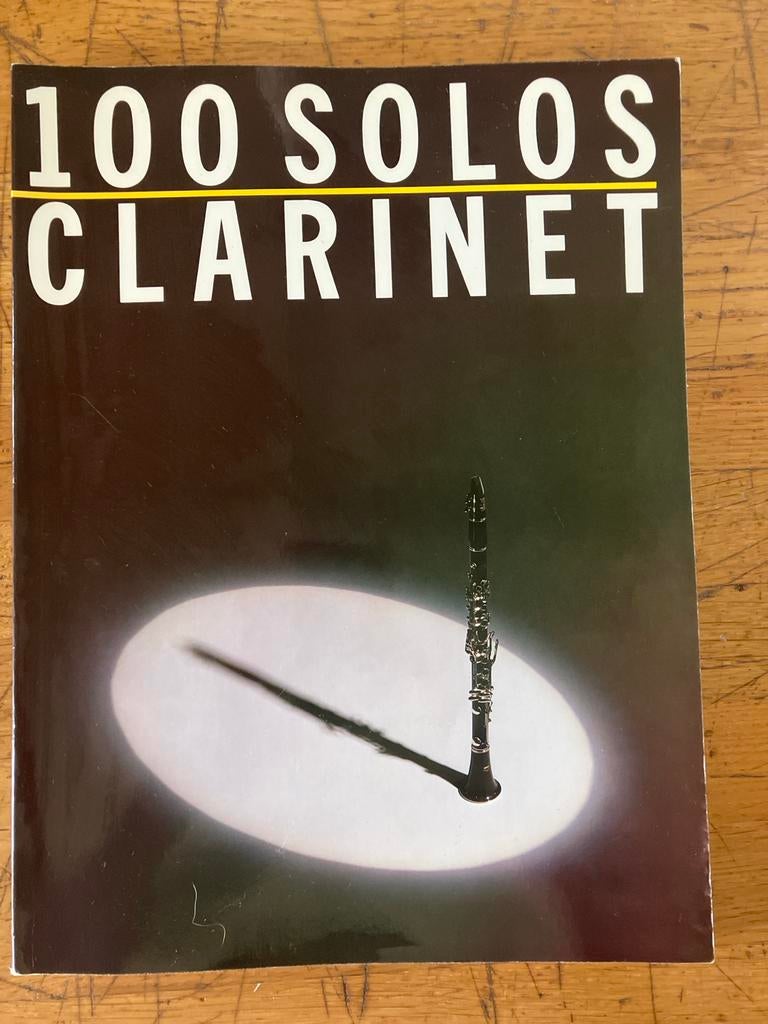 100 Solos Klarinet bladmuziek, Overige genres, Ophalen of Verzenden, Zo goed als nieuw, Klarinet