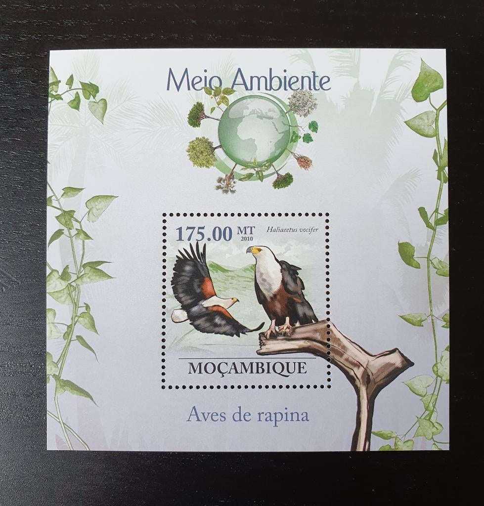 Mozambique 2010 Vogels Arend Michel blok 294 postfris, Verzenden, Postfris, Dier of Natuur