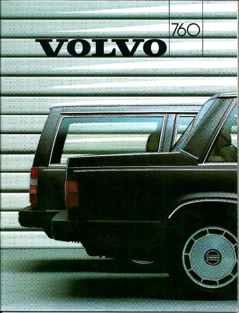 Brochure Volvo 760 1986, Ophalen of Verzenden, Gelezen, Volvo