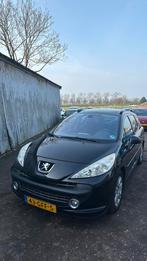 Peugeot 207 1.6 16V SW Outdoor 2008 Zwart, Auto's, Voorwielaandrijving, 4 cilinders, Zwart, Handgeschakeld