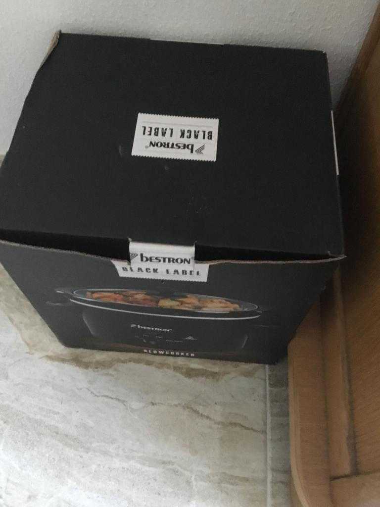 Bestron Black Label Slowcooker nieuw, Witgoed en Apparatuur, Slowcookers, Ophalen of Verzenden, Nieuw